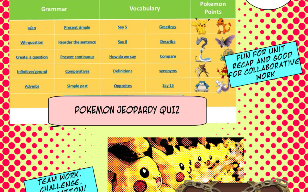 Pokemon go classroom ideas